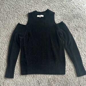 Black cut out sweater
